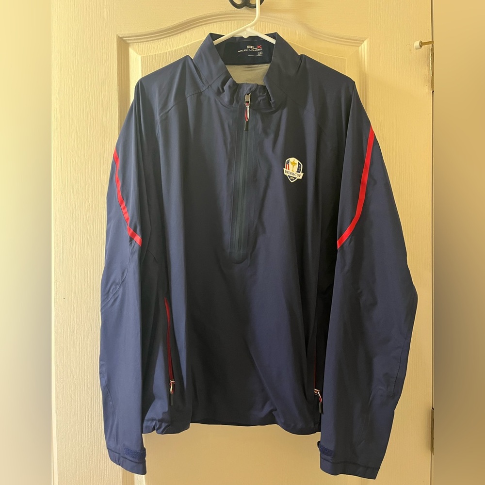 RLX Ralph Lauren Ryder Cup 2016 Windbreaker 1/4 Zip Jacket